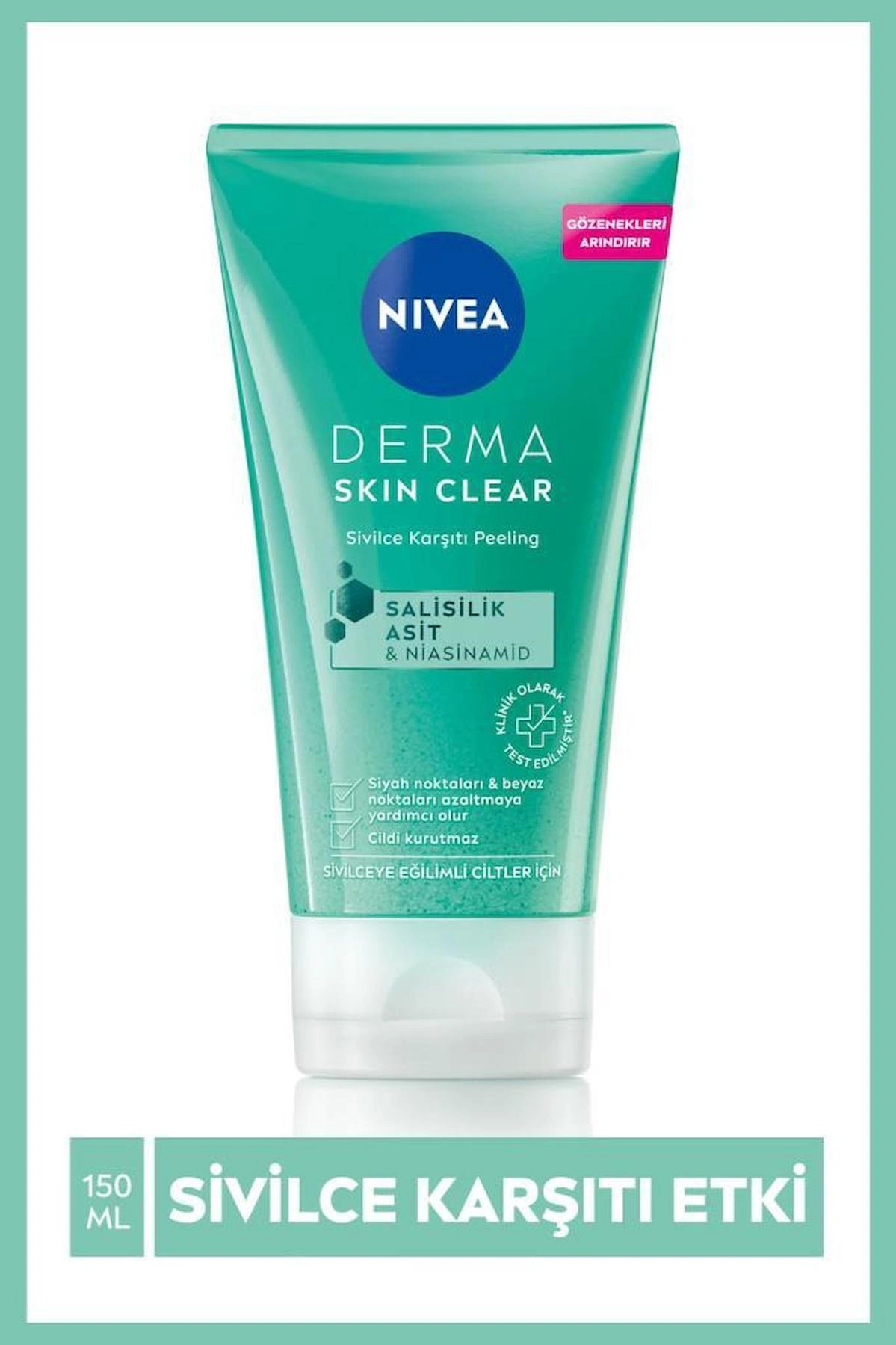 Nivea - Nivea Derma Skin Clear Sivilce Karşıtı Peeling 150 ml