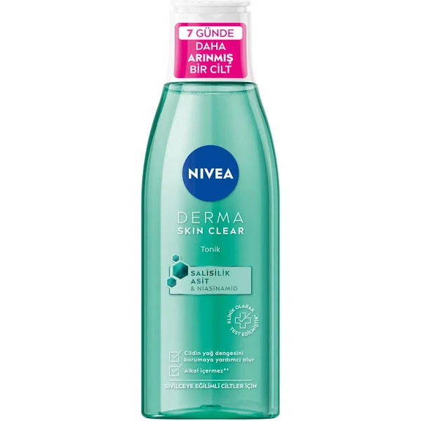 Nivea Derma Skin Clear Tonik 200 ml - Thumbnail