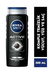 Nivea - Nivea Men Active Clean Kömürlü Duş Jeli 500 ml