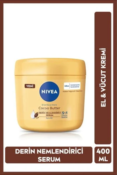 Nivea - Nivea Cocoa Butter El ve Vücut Bakım Kremi 400 ml