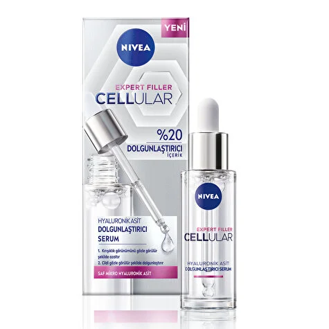 Nivea Cellular Expert Filler Hyaluronik Asit %20 Dolgunlaştırıcı Cilt Serum 30 ml - Thumbnail