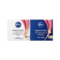 Nivea Kırışıklık Karşıtı + Sıkılaştırıcı 45+ Gece Gündüz Yüz Bakım Kremi 50 ml - Nivea