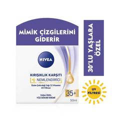 Nivea - Nivea Kırışıklık Karşıtı Nemlendirici 35+ Yaşa Özel Yüz Kremi 50 ml