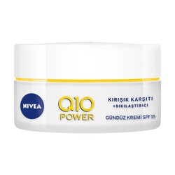 Nivea - Nivea Q10 Kırışıklık Karşıtı Power Sıkılaştırıcı Spf 15 Gündüz Bakım Kremi 50 ml