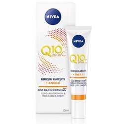 Nivea - Nivea Q10 plus C Kırışık Karşıtı + Enerji Göz Bakım Kremi 15 ml