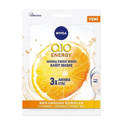 Nivea Q10 Energy Anında Enerji Veren Kağıt Maske - 1