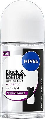 Nivea Women Black&White Invisible Authentic Roll On 50 ml - 1
