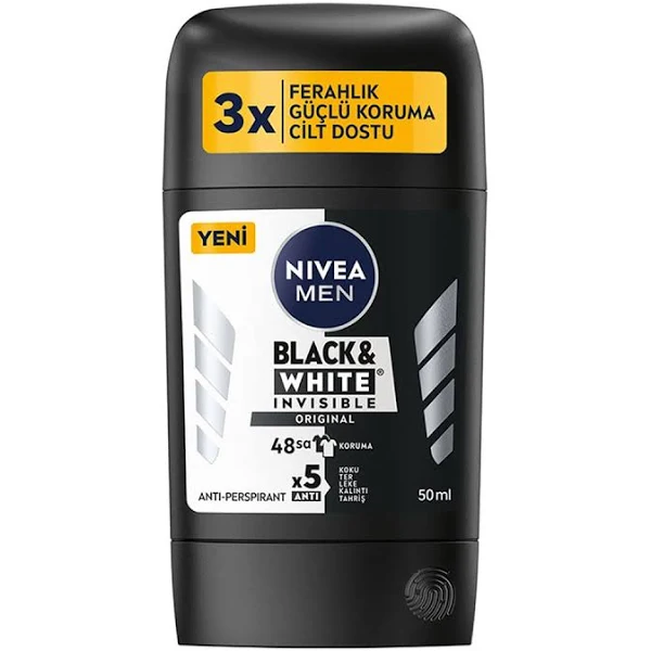 Nivea Men Black White Invisible Original Deostick 50 ml - Nivea