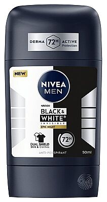 Nivea Men Black&White Invisible Epic Night Deostick 50 ml - 1