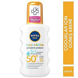 Nivea Sun Bebekler ve Çocuk Hassas Koruma Spf 50 Sprey 200 ml - 2