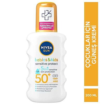 Nivea Sun Bebekler ve Çocuk Hassas Koruma Spf 50 Sprey 200 ml - 2