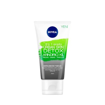 Nivea Urban Skin Detox 3Ü1 Arada Peeling+Maske+Temizleme 150 ml - 1