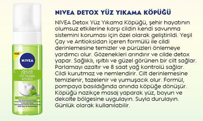 Nivea Urban Detox Yüz Yıkama Köpüğü 150 ml - 2