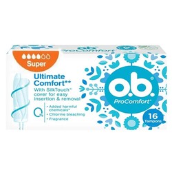 O.B - O.B. Procomfort Super Tampons 16