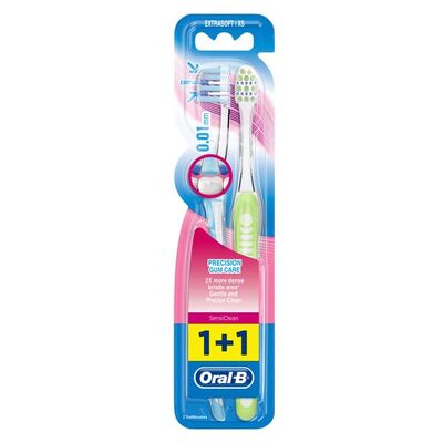 Oral-B SensiClean Precision Gum Care 1+1 Extra Soft Diş Fırçası - 1