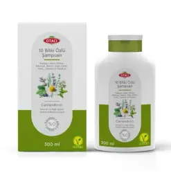 Otacı Normal ve Yağlı Saçlar için 10 Bitkili Canlandırıcı Şampuan 300 ml - Otacı