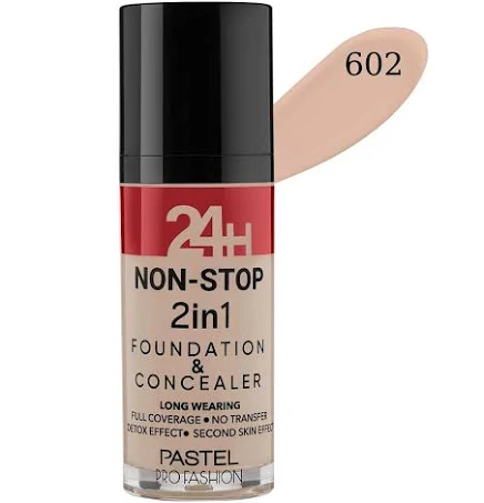 Pastel 24H Non-Stop 2in1 Fondöten 602 Light Porcelain - Pastel
