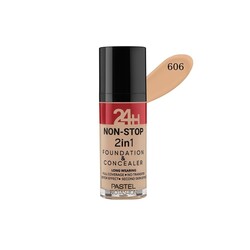 Pastel Profashion 24H Non-stop 2in1 Fondöten Ve Kapatıcı 606 Warm - Pastel