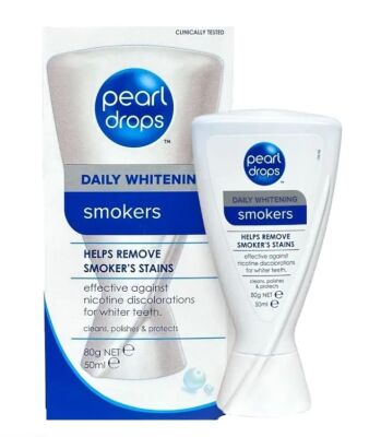 Pearl Drops Smokers Stain Removing Daily Whitening - Beyazlatıcı Diş Cila Macunu 50ml - 1