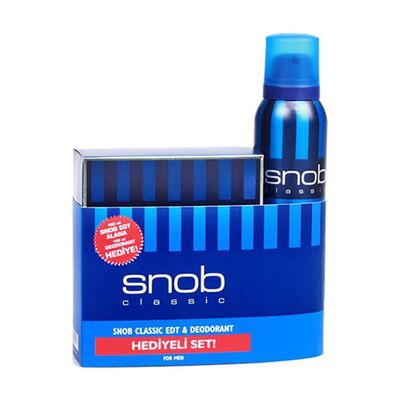 Snob Classic Erkek Parfüm 100ml Edt +150 ml Deodorant Set - 1