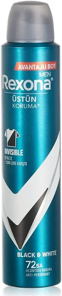 Rexona Men Invisible Black White Deodorant 200 ml