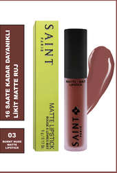 Saint Paris Matte Lipstick 03 Burnt Nude - Luxury Prestige