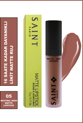 Saint Paris Matte Lipstick 05 Neutral Wish - 1