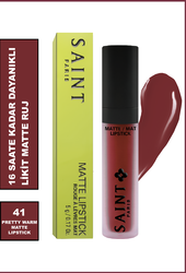 Saint Paris Matte Lipstick 41 Pretty Warm - Luxury Prestige