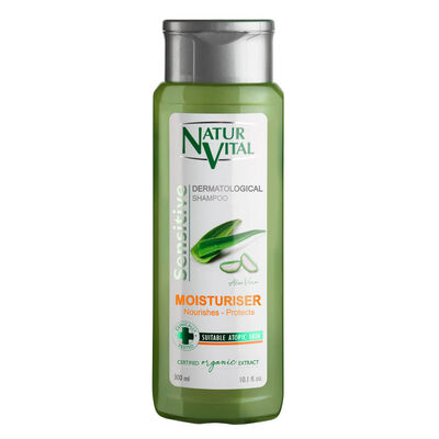 Natur Vital Aloe Vera Sensitive Shampoo- Hassas Saç Derisi için Aloe Vera'lı Şampuan 300 ml