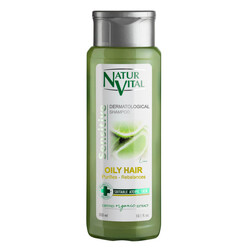 Natur Vital - Natur Vital Sensitive Shampoo Lime For Oily Hair - Yağlı saçlar için Arındırıcı ve Yeniden Dengeleyici Şampuan 300 ml