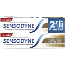 Sensodyne Tam Koruma Beyazlatıcı 2Li Set Diş Macunu 50 ml - Sensodyne