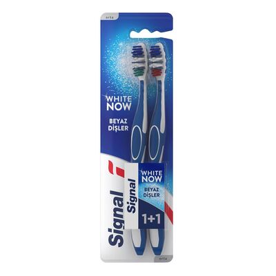 Signal White Now Beyaz Dişler 1+1 Orta Diş Fırçası - 1
