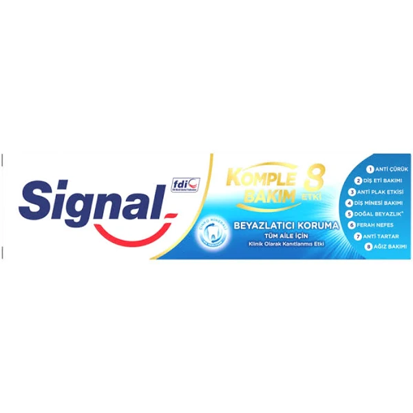 Signal - Signal Komple Bakım 8 Etki Beyazlatıcı Koruma Diş Macunu 75 ml