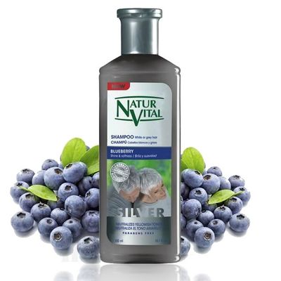 Natur Vital Silver Shampoo -Beyaz ve Gri Saç Şampuanı 300 ml