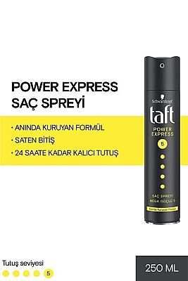 Taft Power Express Saç Spreyi No 5 250 ml - 2